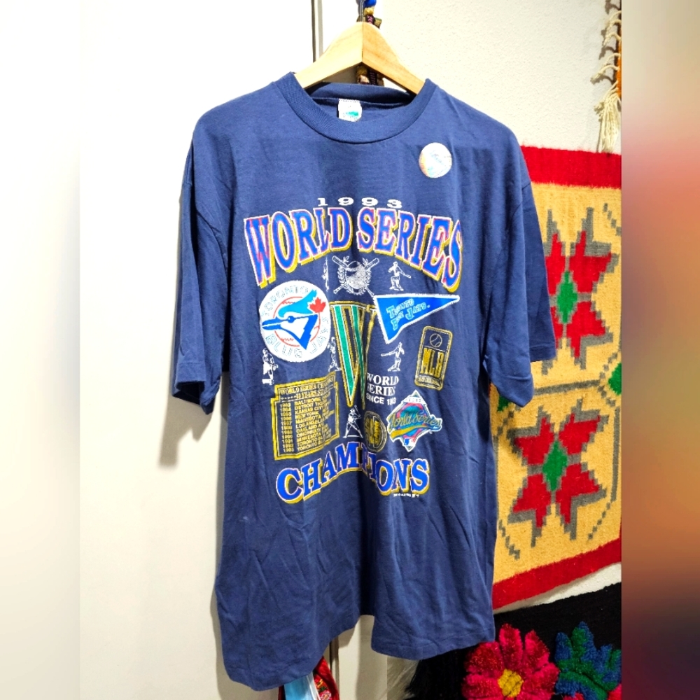 Vintage deadstock 1993 World Series Toronto Blue Jays T-shirt L